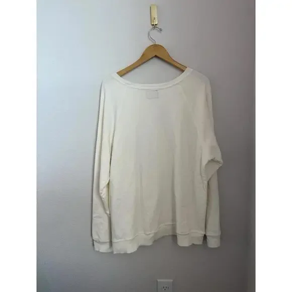 Free People Retro Brand California Pullover Sweatshirt Women’s Large Oversized - Picture 5 of 7
